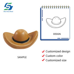Groothandel Custom Cowboy Hoed Stress Bal Pu Foam Western Thema Angst Reliëf Speelgoed Gedrukt Logo Rodeo Stijl Relatiegeschenk - Product Image 2