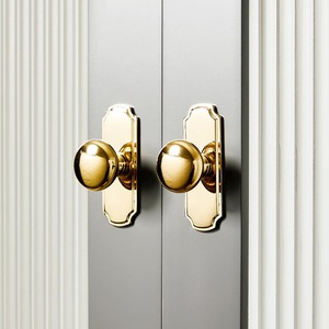 Armadio di lusso francese manici in oro "colomba uovo" in ottone massiccio con impugnature Vintage da cucina per cassettone notturno - Product Image 4