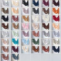 [Modal 30 brins] Nouveauté transfrontalière : Châle, écharpe et foulard en coton et modal, couleur unie, respirant, toutes saisons