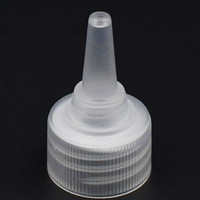 Bouchon en plastique transparent couleur naturelle avec bec verseur 28mm 28/410, bouchon applicateur à visser pour flacon distributeur