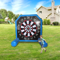 Jeu de fléchettes de football gonflable en PVC certifié CE, portable, pour usage extérieur, pour enfants et adultes