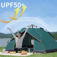 Tente de camping automatique imperméable et coupe-vent, tente de voyage portable pour la plage