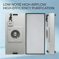 Unidad de Filtro de Ventilador Integrado con Motor EBM de Bajo Ruido, Multivelocidad, H14 HEPA FFU para Purificación de Aire Industrial