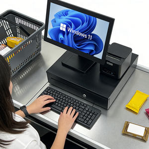 Terminal de paiement tactile double écran 15,6 pouces pour caisse enregistreuse, équipement financier pour supermarché - Product Image 2