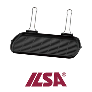 Ilsa Bistecchiera Ghisa Smaltata C <b>Handled</b> Pieghevole 50 x 27 cm Catering Supplies Wholesale Restaurant Supplies - Product Image 4