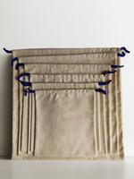 Pochette élégante en velours personnalisée de haute qualité avec cordon de serrage