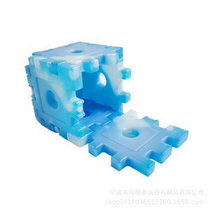 Caja de hielo de plástico reutilizable Chuncheng Building Block, cubo refrigerante para refrigeración y conservación - Product Image 4