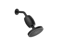 Pommeau de Douche Pluie avec Filtre KDF, Corps en Plastique ABS, Finition Chromée pour Salles de Bain, Douchette à Main, Design Moderne, Installation Facile, Hôtels
