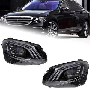 W213 Mise à niveau des phares LED pour Benz <span class=keywords><strong>E200</strong></span> E260 E300 2016-2019 Lampe frontale DRL Signal Projecteur Lentille Automobile Maybach Modifié - Product Image 2