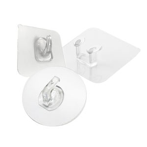 Ganchos de PVC Transparentes de Acero Inoxidable, Fuertes, Autoadhesivos e Impermeables para Colgar Llaves, Ropa, en la Cocina, Baño, Puerta o Pared - Product Image 5