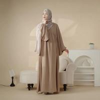 Nisamodest Nouvelle Robe Abaya Maxi Sans Couture Grande Taille pour Femmes Musulmanes, Coupe Ample, Élégante, Chic, Luxueuse et Fluide pour l'Été, Vente en Gros