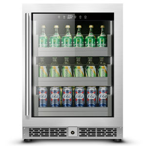 Porte en verre Affichage Bière Refroidisseur Extérieur En Acier Inoxydable Protection Uv 110L Épais Intégré Boissons Réfrigérateur - Product Image 6