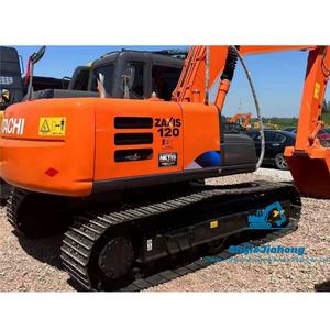 Excavatrice Hitachi ZX120 d'occasion, d'origine japonaise, Zaxis 120, 5,5 tonnes, pelle sur chenilles de taille moyenne, équipement de construction, moteur testé - Product Image 1