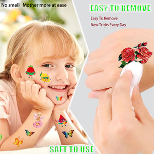 Autocollants de <span class=keywords><strong>tatouage</strong></span> temporaires en papier blanc, sexy, durables, résistants aux rayures, pour le visage, le corps, hommes, femmes, enfants, tigre, loup, crâne de la mort, henné - Product Image 3