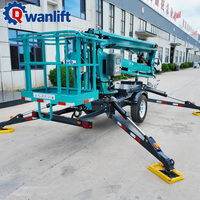 Plateforme élévatrice hydraulique portative et remorquable pour travaux en hauteur
