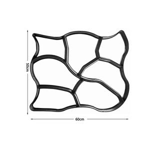 Moule de décoration de jardin extérieur Moulage de béton par injection plastique facile pour le bricolage Moules de pavage de carreaux de sol en ciment de belle conception à vendre - Product Image 5