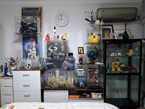 Vitrine <span class=keywords><strong>de</strong></span> présentation pour figurines, boîte <span class=keywords><strong>de</strong></span> rangement 71043, montage facile en DIY pour le château <span class=keywords><strong>de</strong></span> <span class=keywords><strong>Poudlard</strong></span>, boîte à briques transparente anti-poussière et boîte cadeau - Product Image 6