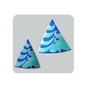 Plaque de chargement faite à la main personnalisée moderne élégant designer personnalisé trois compartiments émaillé élégant plateau en métal - Product Image 4