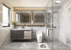 Meuble de salle de bain JINGSHUN, armoire de <span class=keywords><strong>douche</strong></span> en <span class=keywords><strong>bois</strong></span> de qualité supérieure, prêt à assembler, armoires flottantes, ENF, maison entière, appartement, extérieur - Product Image 6