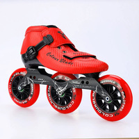 Patins à roues alignées en carbone OEM, bottes de course à trois ou quatre roues, chaussures de roller professionnelles légères pour adultes, compétition