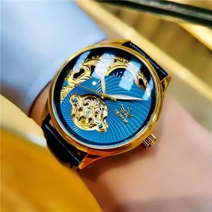 Reloj Mecánico Original SEWOR <span class=keywords><strong>1923</strong></span> para Hombre, con Tourbillon Visible, Correa de Cuero, Resistente al Agua, Clásico de Primera Marca - Product Image 1