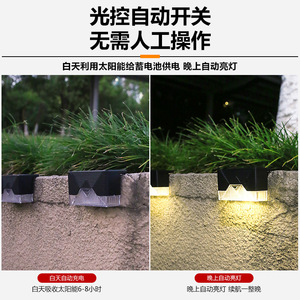 Solar Garden <b>Light</b> <b>Wall</b> Mount LED Outdoor Water Resistant Solar <b>Powered</b> 6V Mono Si <b>Battery</b> Included - Product Image 5