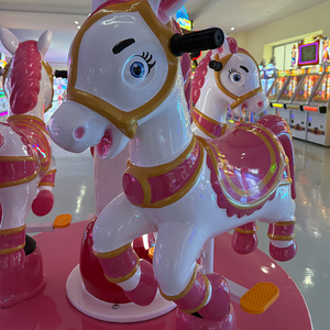 Manège pour enfants <span class=keywords><strong>YOYO</strong></span> GAME à 3 places, mini carrousel à monnayeur en fibre de verre pour aire de jeux intérieure à domicile et centre commercial - Product Image 4