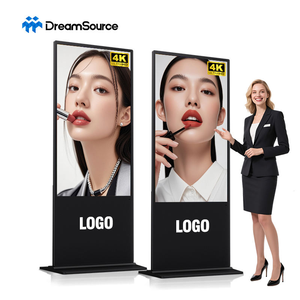 Afficheur numérique sur pied DreamSource 55 pouces, écran LCD 4K Ultra HD, kiosque publicitaire intérieur avec CMS Cloud - Product Image 1