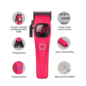 Tagliacapelli Professionale <span class=keywords><strong>per</strong></span> <span class=keywords><strong>Uomo</strong></span>, Clipper Elettrico da Barbiere con Base di Ricarica, Motore ad Alta Potenza fino a 9000 RPM - Product Image 3