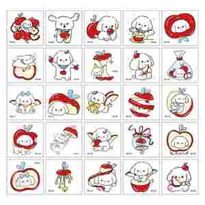 Autocollants de tatouage temporaire colorés à motifs mignons de dessins animés, imperméables, pour la décoration du corps - Product Image 4