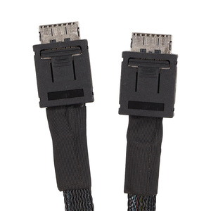 Cable adaptador Slimsas Sff-8654 a Oculink Sff-8611, cable de datos para servidor 8i a 4i, conector moldeado negro - Product Image 1