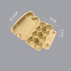 Recycled Disposable <b>Egg</b> <b>Cartons</b> Shockproof Biodegradable Pulp Molded Packaging Natural Paper Boxes Bulk Storage Container <b>Egg</b> - Product Image 6
