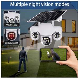 Cámara de seguridad de red V380 Pro Solar PTZ nueva llegada tarjeta Sim 4G 3 pantallas 6Mp visión nocturna memoria tarjeta SD opciones de almacenamiento - Product Image 5