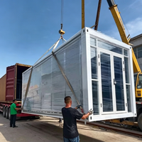 Casa Contenedor Plegable de 2 Pisos, Expandible, Fácil de Almacenar y Transportar, Edificio Modular Prefabricado Plegable, Casa de Dos Pisos
