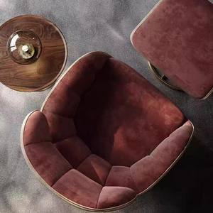 Chaise de canapé simple en cuir de luxe léger de style <span class=keywords><strong>italien</strong></span> Design moderne Chaise de loisirs pour le salon Cave à <span class=keywords><strong>vin</strong></span> Nouvelle édition - Product Image 5