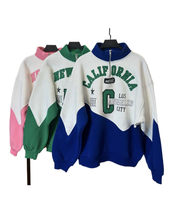 KY 3/4 Zip Color Block Broderie Patch Imprimer Sweat Activé Chemise Pull À Col Roulé