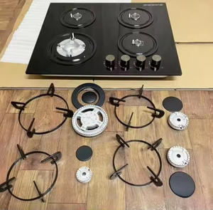 뜨거운 판매 다기능 수직 가스 렌지 통합 바베큐 오븐 멀티 홀 강화 유리 가정용 전기 - Product Image 6