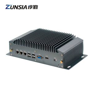 OEM 3 LAN 4 * Com Embedded Fanless Mini PC Intel 12th 11th Gen Core I3 <span class=keywords><strong>I5</strong></span> <span class=keywords><strong>I7</strong></span> I9 DDR4 1 * HD 1 * VGA 5G Estación Base X86 PC Industrial - Product Image 1