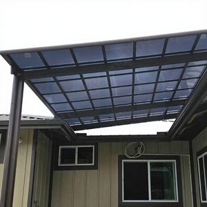 Carport cantilever moderne et simple en alliage d'aluminium, fabriqué à Foshan, résistant à la neige et aux intempéries, avec une capacité de charge élevée pour la neige et la pluie - Product Image 1