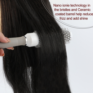Brosse ronde professionnelle pour cheveux, en céramique thermique, pour lisser et sécher les cheveux, cheveux normaux à épais - Product Image 4