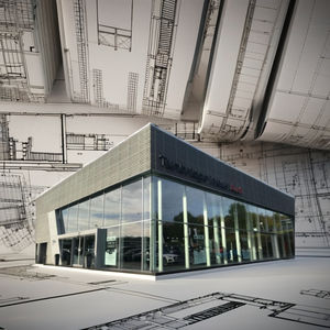 Edificio Prefabbricato in Acciaio Strutturale Leggero Certificato ASTM per <span class=keywords><strong>Sala</strong></span> Espositiva/Showroom con Saldatura, Taglio e Piegatura - Product Image 2