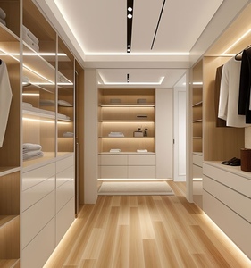 Personnellement conçu Walk in <span class=keywords><strong>Vestiaire</strong></span> Grande Capacité Armoire Lumière De Luxe Personnalisé <span class=keywords><strong>Vestiaire</strong></span> Meubles - Product Image 1