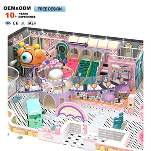 Parque Infantil Interior con Temática de Dulces Rosados para Niños, Diversión Interactiva para Padres e Hijos, Equipo de Parque de Aventuras Directo de Fábrica - Product Image 5