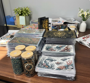 Transferts personnalisés pour gobelets, motifs dessin animé, imperméables, anti-UV, sérigraphiés, pour gobelets en plastique/métal/verre de 16 oz, lavables - Product Image 1