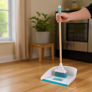 Juego de Recogedores de Polvo de Plástico Klintek de 12 Unidades con Palo de Escoba Mágico Largo, Cabezal de Escoba de PET y PP, Ideal para la Limpieza de Pisos del Hogar, Modelo REC - Product Image 2