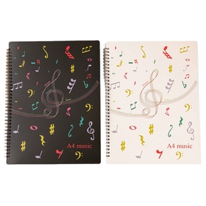 Wholesale A4 Coil‑Bound <b>Music</b> Sheet Holder Transparent Plastic Pocket <b>Music</b> Score Storage Folder For <b>Music</b> School Student - Product Image 1