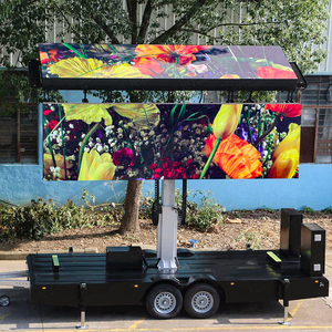 Di động ngoài trời quảng cáo xe trailer gắn xe tải LED hiển thị biển quảng cáo di động uống Màn hình LED Trailer - Product Image 3