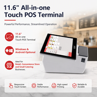 GSAN Système de point de vente à écran tactile de 11.6 pouces Caja Registradora Para Machine de caisse enregistreuse anglaise pour restaurant