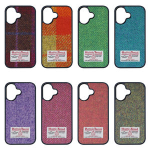 Style rétro personnalisé Harris Tweed tissu coloré étui de téléphone portable conception de protection accessoires de téléphone pour iPhone 17 - Product Image 1