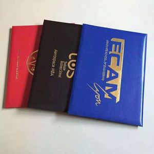 Custom Logo Graduation School <b>Certificate</b> Diploma Display Holder Cover Leather Hardcover Folders - Product Image 2